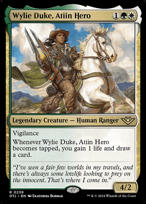 Wylie Duke, Atiin Hero - Outlaws of Thunder Junction Magic card