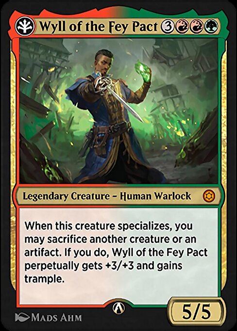 Wyll of the Fey Pact - Alchemy Horizons: Baldur's Gate (#15g) - Illustrated by Mads Ahm - Magic: The Gathering Card