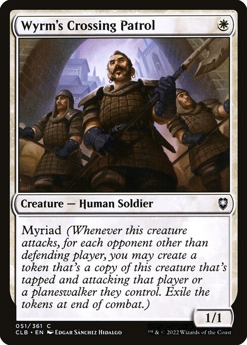Wyrm's Crossing Patrol - Commander Legends: Battle for Baldur's Gate Magic card