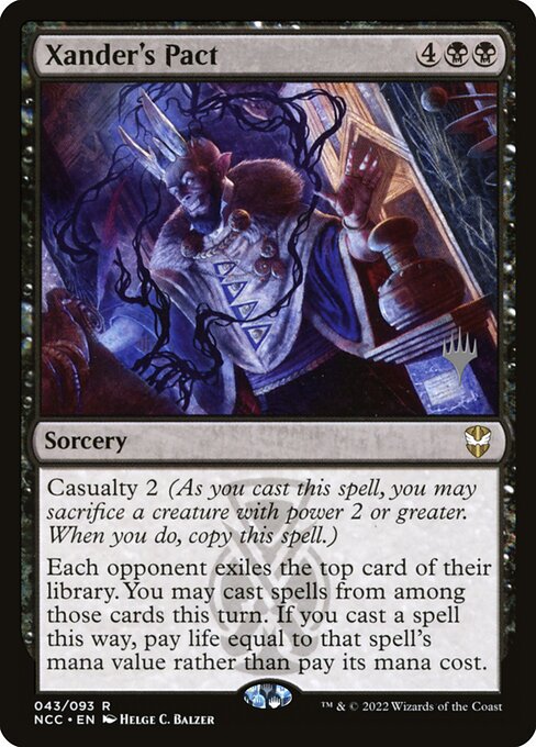 Pacte de Xander (Xander's Pact) - New Capenna Commander (#43) - Illustrated by Helge C. Balzer - Magic: The Gathering Card