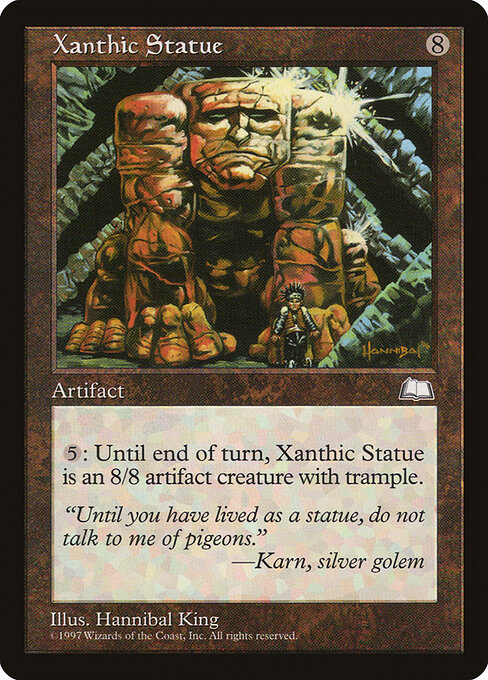 Xanthic Statue - Weatherlight Magic card