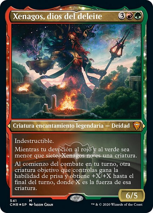 Xénagos, dieu de la Débauche (Xenagos, God of Revels) - Commander Legends (#541) - Illustrated by Jason Chan - Magic: The Gathering Card