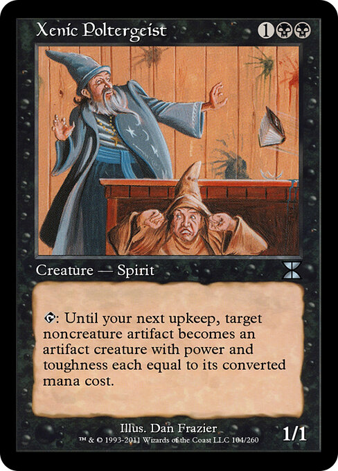 Xenic Poltergeist - Masters Edition IV (#104) - Illustrated by Dan Frazier - Magic: The Gathering Card