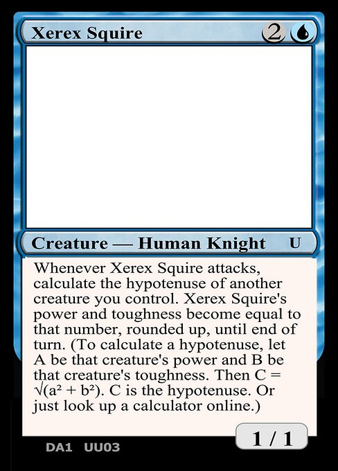 Xerex Squire - Unknown Event (#UU03c) - Magic: The Gathering Card