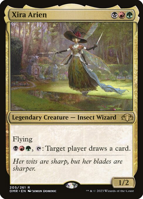 Xira Arien - Dominaria Remastered (#205) - Illustrated by Simon Dominic - Magic: The Gathering Card