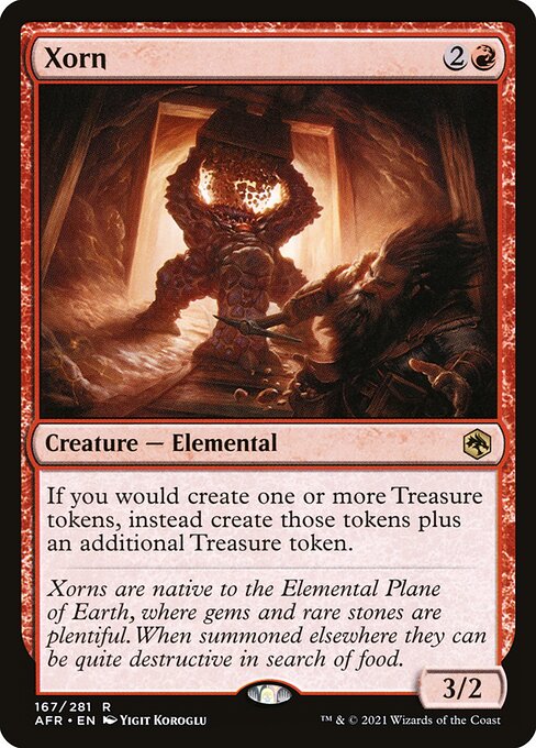 Xorn - Adventures in the Forgotten Realms (#167) - Illustrated by Yigit Koroglu - Magic: The Gathering Card