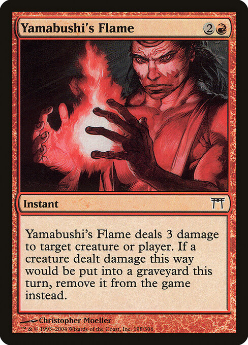 Yamabushi's Flame - Champions of Kamigawa Magic card