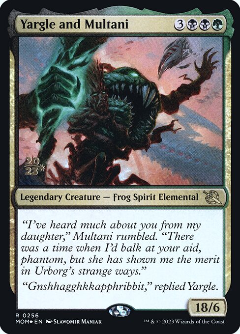 Yargle and Multani - March of the Machine Promos (#256s) - Illustrated by Slawomir Maniak - Magic: The Gathering Card