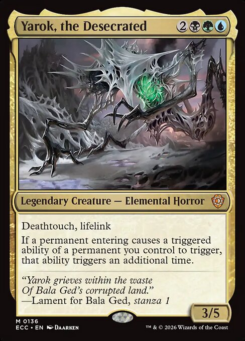 Yarok, the Desecrated - Lorwyn Eclipsed Commander (#136) - Illustrated by Daarken - Magic: The Gathering Card