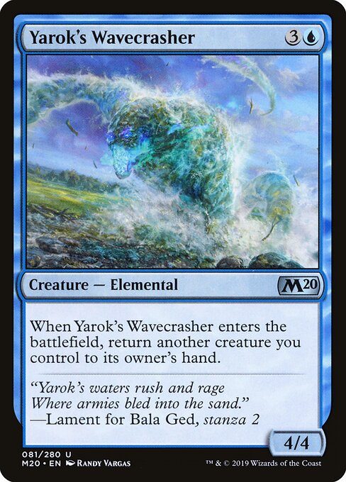 Yarok's Wavecrasher - Core Set 2020 Magic card