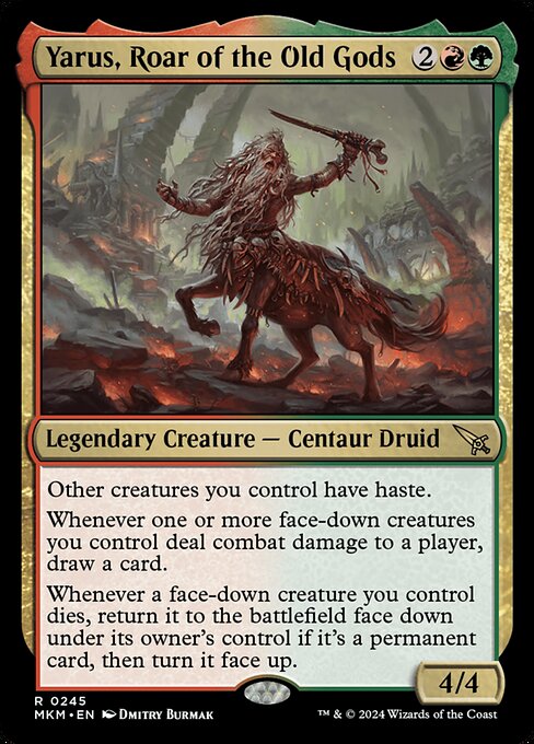 Yarus, Roar of the Old Gods - Murders at Karlov Manor (#245) - Illustrated by Dmitry Burmak - Magic: The Gathering Card