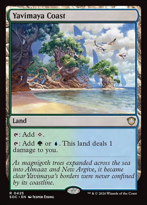 Yavimaya Coast - Secrets of Strixhaven Commander Magic card