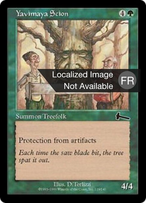 Rebento de Yavimaya (Yavimaya Scion) - Urza's Legacy (#119) - Illustrated by DiTerlizzi - Magic: The Gathering Card