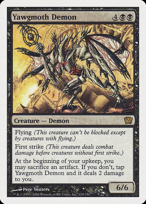 Yawgmoth Demon - Ninth Edition Magic card