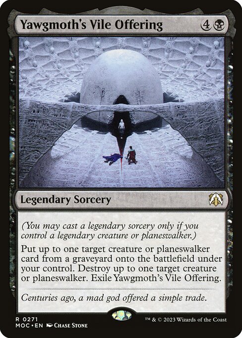 Yawgmoth's Vile Offering - March of the Machine Commander Magic card