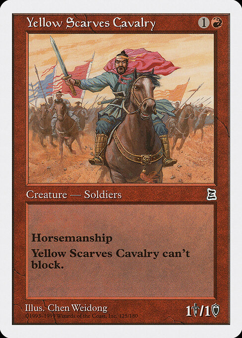Yellow Scarves Cavalry - Portal Three Kingdoms Magic card