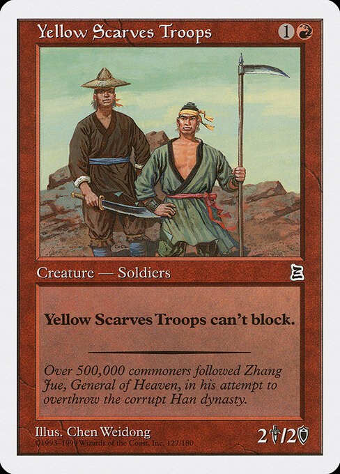 Yellow Scarves Troops - Portal Three Kingdoms Magic card