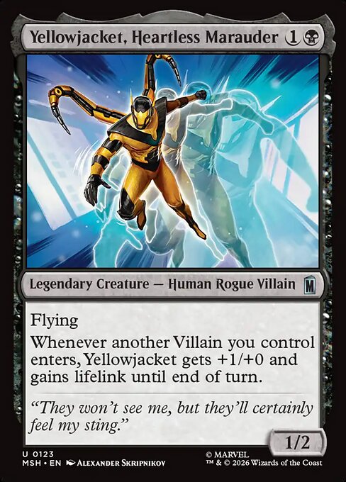 Yellowjacket, Heartless Marauder - Marvel Super Heroes Magic card