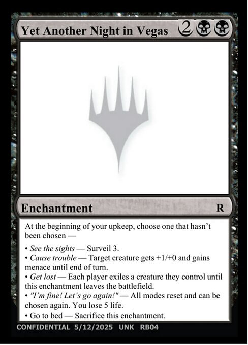 Yet Another Night in Vegas - Unknown Event (#RB04g) - Magic: The Gathering Card