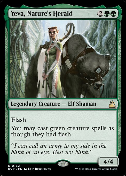 Yeva, Nature's Herald - Ravnica Remastered Magic card