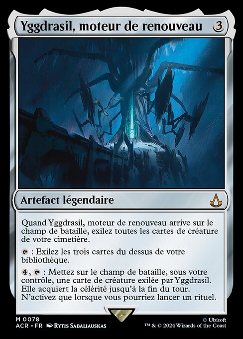 Yggdrasil, moteur de renouveau (Yggdrasil, Rebirth Engine) - Assassin's Creed (#78) - Illustrated by Rytis Sabaliauskas - Magic: The Gathering Card