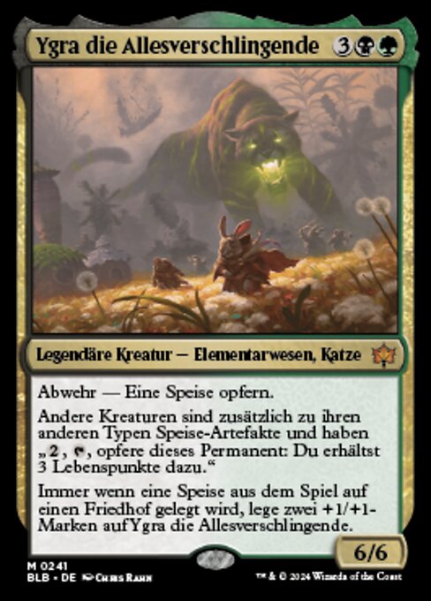 Ygra, Eater of All - Bloomburrow Promos (#241s) - Illustrated by Chris Rahn - Magic: The Gathering Card