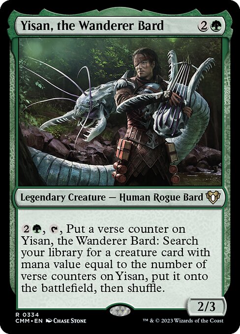 Yisan, the Wanderer Bard - Commander Masters Magic card