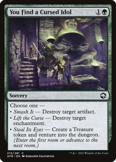 You Find a Cursed Idol - Adventures in the Forgotten Realms Magic card