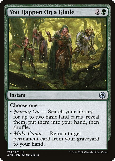 You Happen On a Glade - Adventures in the Forgotten Realms Magic card