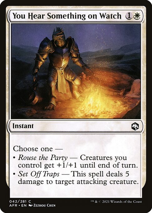 You Hear Something on Watch - Adventures in the Forgotten Realms Magic card