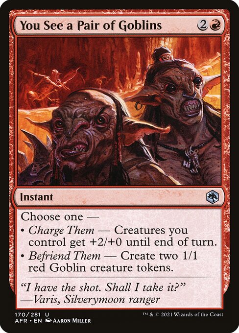 You See a Pair of Goblins - Adventures in the Forgotten Realms Magic card