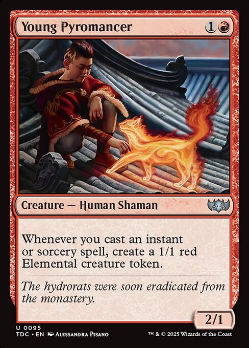 Young Pyromancer - Tarkir: Dragonstorm Commander Magic card