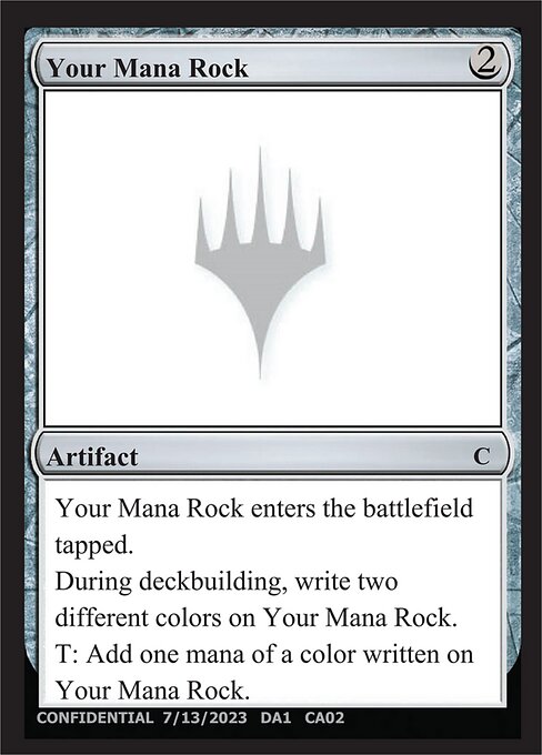 Your Mana Rock - Unknown Event Magic card