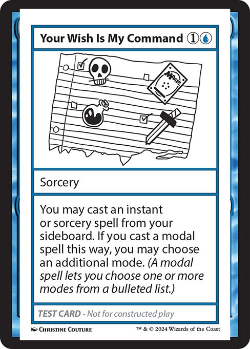 Your Wish Is My Command - Mystery Booster 2 (#540) - Illustrated by Christine Couture - Magic: The Gathering Card