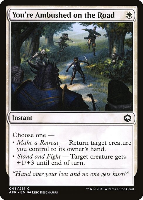 You're Ambushed on the Road - Adventures in the Forgotten Realms Magic card