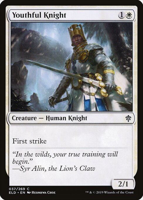 Youthful Knight - Throne of Eldraine Magic card