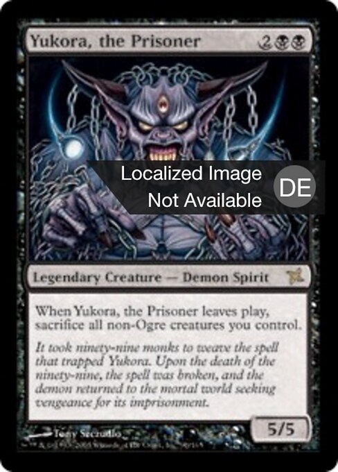 Yukora, der Gefangene (Yukora, the Prisoner) - Betrayers of Kamigawa (#90) - Illustrated by Tony Szczudlo - Magic: The Gathering Card