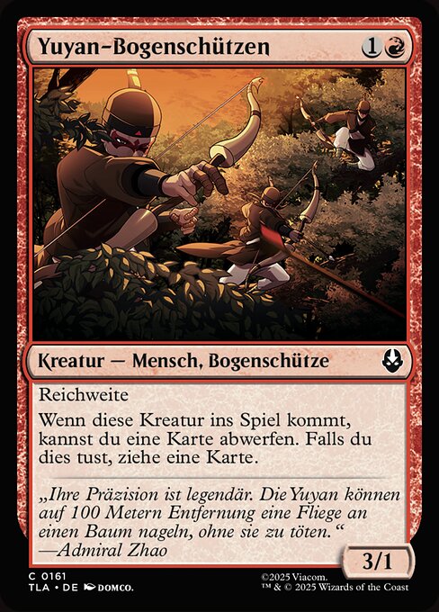 Arcieri Yuyan (Yuyan Archers) - Avatar: The Last Airbender (#161) - Illustrated by Domco. - Magic: The Gathering Card