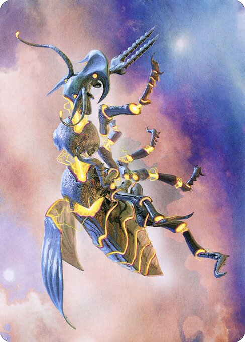 Zabaz, the Glimmerwasp // Zabaz, the Glimmerwasp - Modern Horizons 2 Art Series MTG card scan