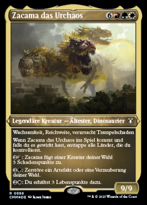 Zacama, Primal Calamity - The Lost Caverns of Ixalan Commander (#296) - Illustrated by Jaime Jones - Magic: The Gathering Card