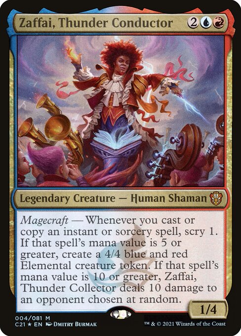 Zaffai, Thunder Conductor - Commander 2021 Magic card