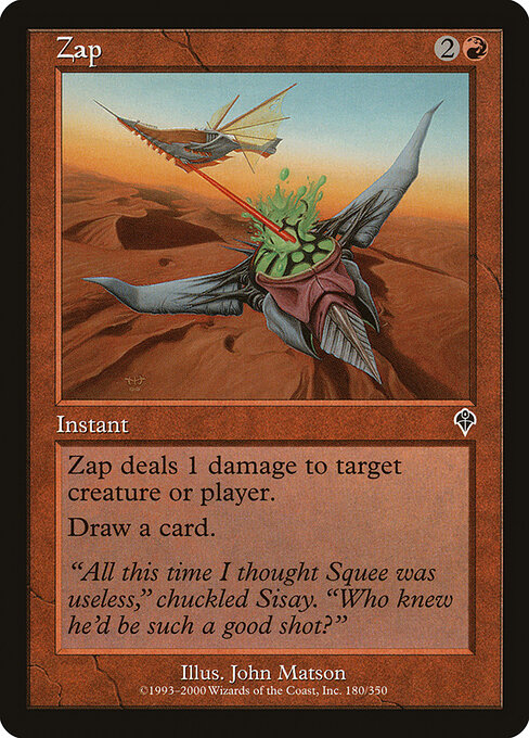 Zap - Invasion Magic card