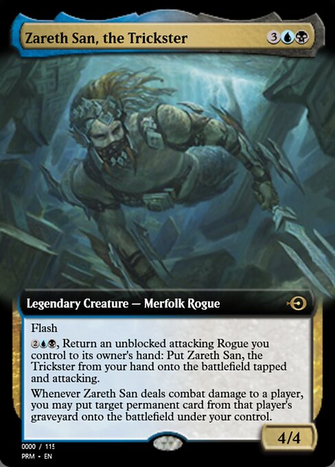 Zareth San, the Trickster - Magic Online Promos (#83810) - Illustrated by Zack Stella - Magic: The Gathering Card