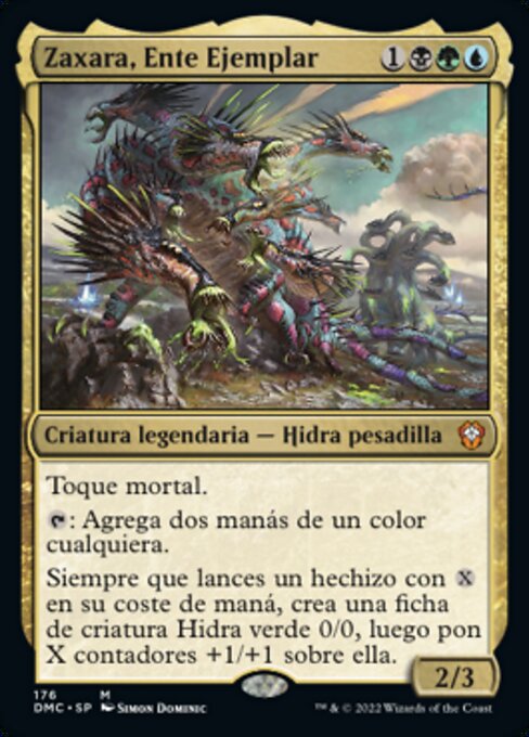 Zaxara, l'Esemplare (Zaxara, the Exemplary) - Dominaria United Commander (#176) - Illustrated by Simon Dominic - Magic: The Gathering Card