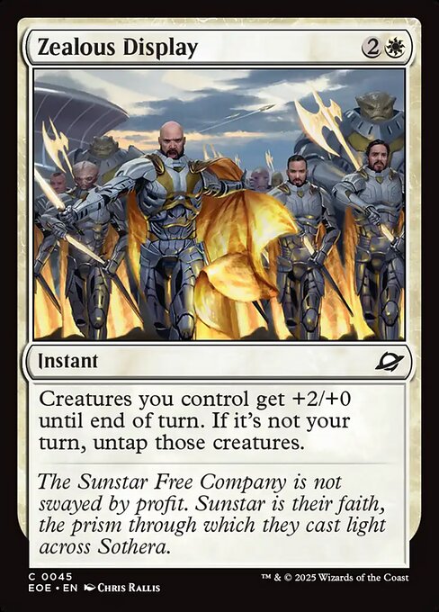Zealous Display - Edge of Eternities Magic card