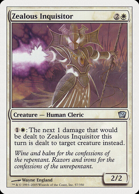 Zealous Inquisitor - Ninth Edition Magic card