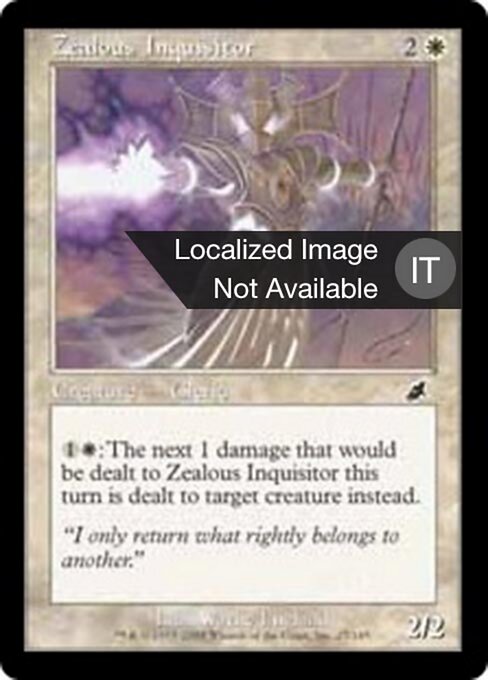 盲信の審問官 (Zealous Inquisitor) - Ninth Edition (#57) - Illustrated by Wayne England - Magic: The Gathering Card