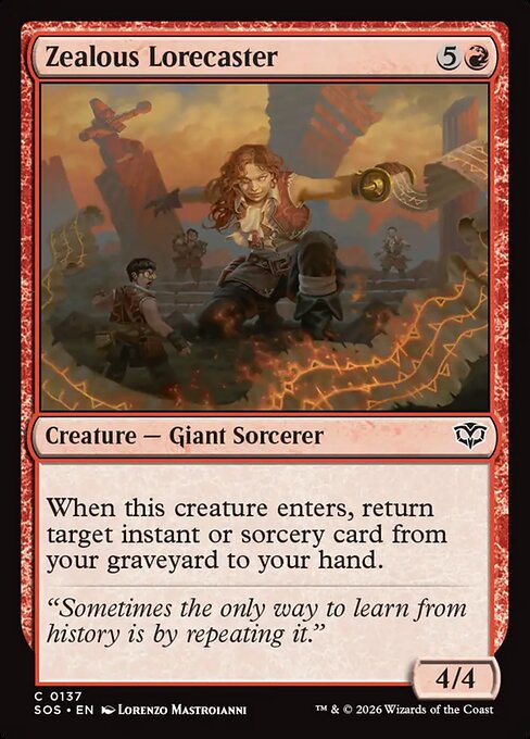 Zealous Lorecaster - Secrets of Strixhaven Magic card