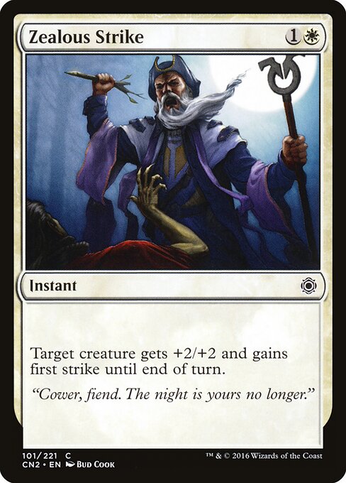 Zealous Strike - Conspiracy: Take the Crown (#101) - Illustrated by Bud Cook - Magic: The Gathering Card