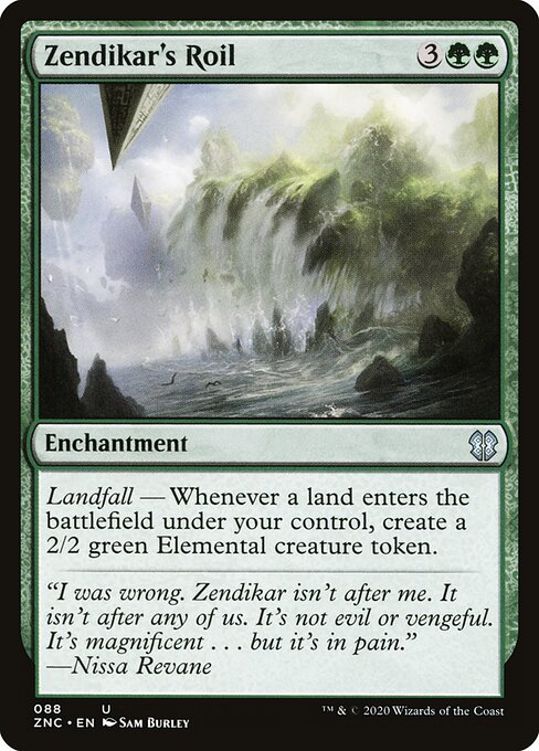 Zendikar's Roil - Zendikar Rising Commander Magic card